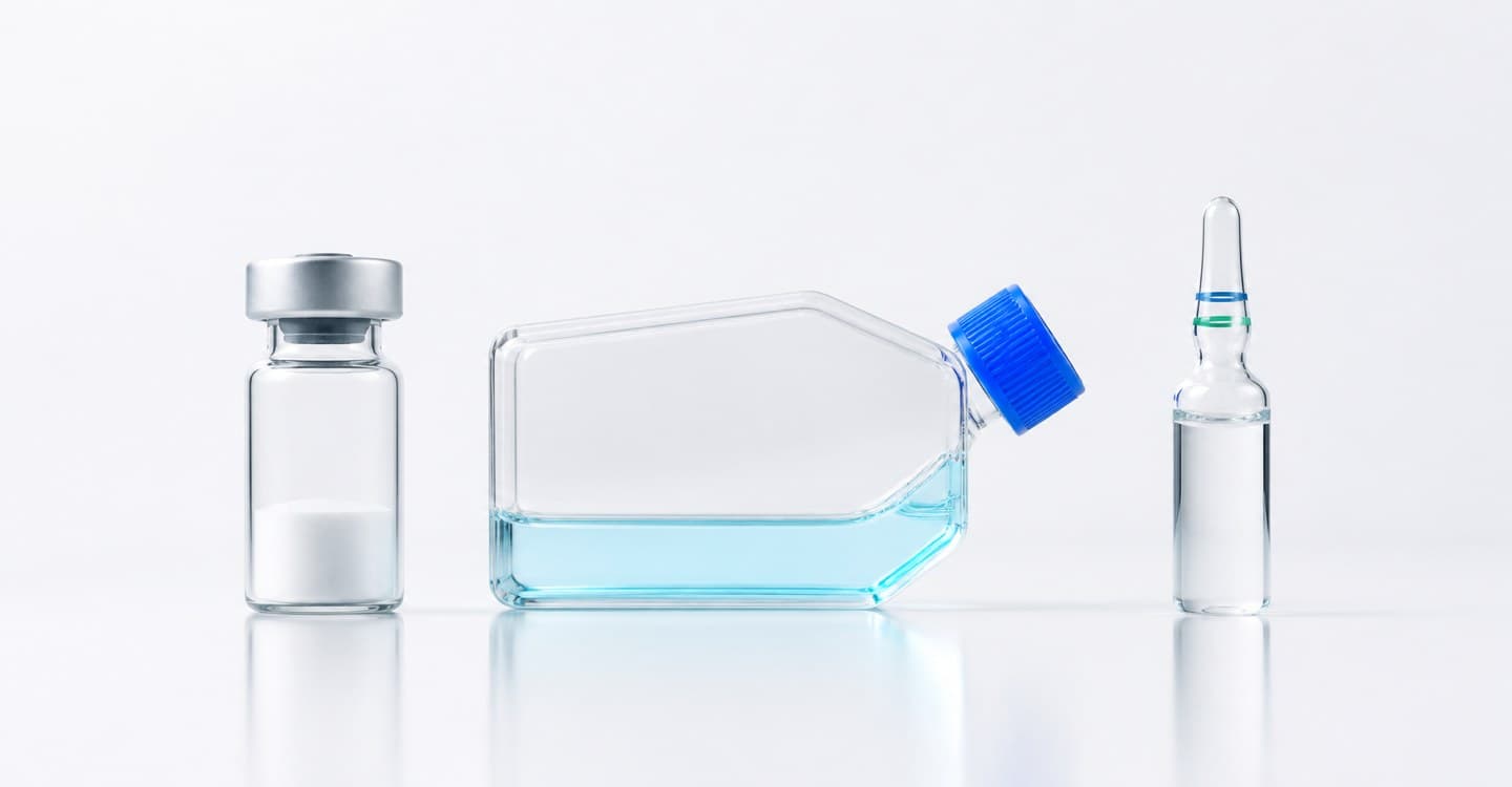 Vials, culture flasks and ampoules